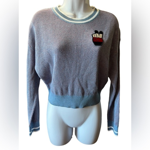 Tommy Jeans Tommy Hilfiger Cropped Lafayette Sweatshirt Size XS NWT - Picture 1 of 8
